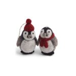 Pinguine mit Schal & Mütze